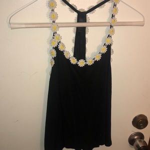 Black tank top